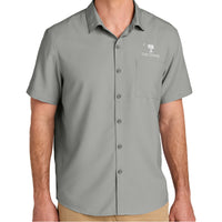 Load image into Gallery viewer, The Citadel, Big Red, Palm Tree, Short Sleeve UV Dockside Shirt - Grey
