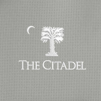 Load image into Gallery viewer, The Citadel, Big Red, Palm Tree, Short Sleeve UV Dockside Shirt - Grey
