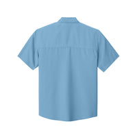 Load image into Gallery viewer, The Citadel, Spike, Short Sleeve UV Dockside Shirt- Carolina Blue 
