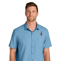 Load image into Gallery viewer, The Citadel, Spike, Short Sleeve UV Dockside Shirt- Carolina Blue 
