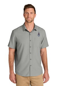 Load image into Gallery viewer, The Citadel, Spike, Short Sleeve UV Dockside Shirt- Gray
