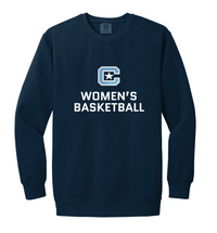 Load image into Gallery viewer, The Citadel Block C, Club Sports - Women's Basketball, Embroidered Comfort Colors ® Ring Spun Crewneck Sweatshirt
