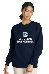 Load image into Gallery viewer, The Citadel Block C, Club Sports - Women's Basketball, Embroidered Comfort Colors ® Ring Spun Crewneck Sweatshirt
