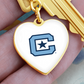 The Citadel, C Star logo, Heart Keychain - Gold