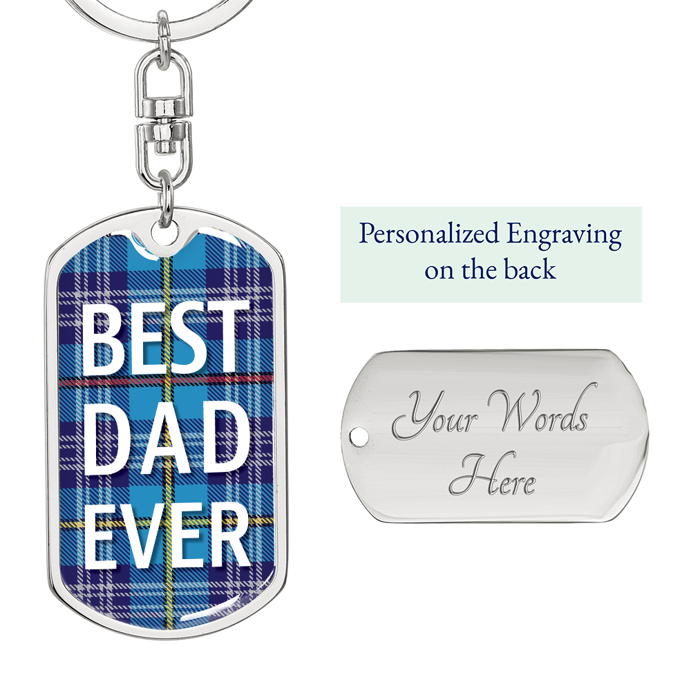 The Citadel, Best Dad Ever, Dog Tag Keychain