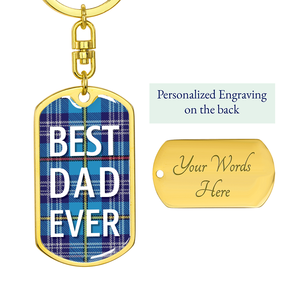 The Citadel, Best Dad Ever, Dog Tag Keychain