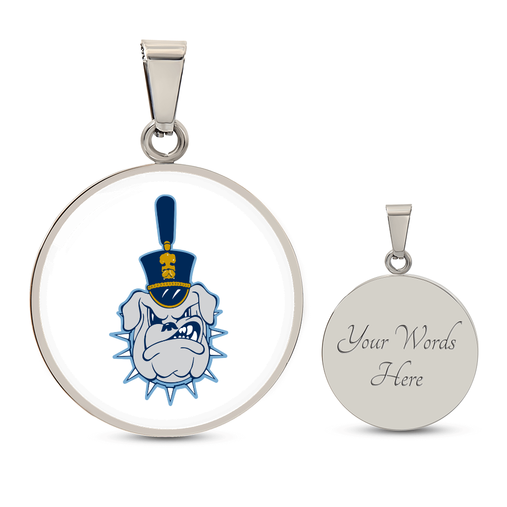 The Citadel, Spike logo, Circle Necklace - Silver