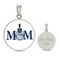The Citadel, Mom, Spike, White, Circle Necklace