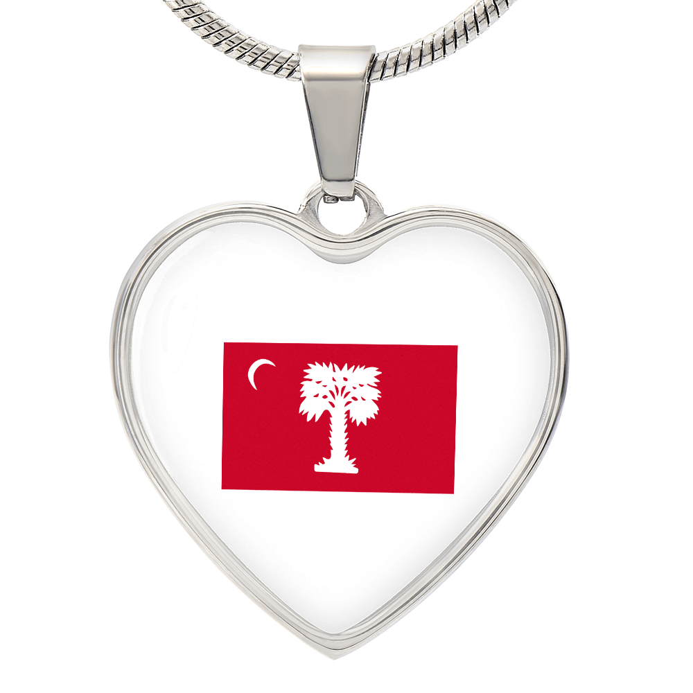 The Citadel, BRP Flag, Heart Necklace - Silver