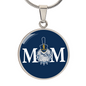 The Citadel, Spike, Mom, Navy, Circle Necklace