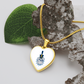 The Citadel, Spike logo, Heart Necklace - Gold