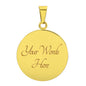 The Citadel, Mom, Spike, White, Circle Necklace