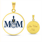The Citadel, Mom, Spike, White, Circle Necklace