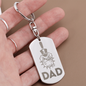 The Citadel, Spike, Dad, Engraved Dog Tag Keychain