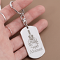 The Citadel, Spike, Alumni, Engraved Dog Tag Keychain
