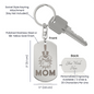 The Citadel, Mom, Spike, Engraved Dog Tag Keychain