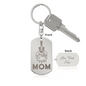 The Citadel, Mom, Spike, Engraved Dog Tag Keychain