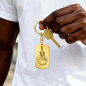 The Citadel, Spike, Engraved Dog Tag Keychain