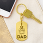 The Citadel, Spike, Dad, Engraved Dog Tag Keychain