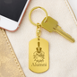 The Citadel, Spike, Alumni, Engraved Dog Tag Keychain