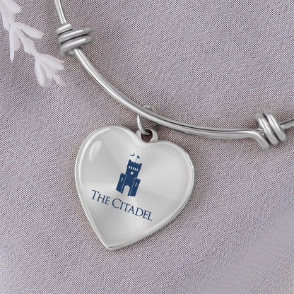 The Citadel, Barracks logo, Luxury Bangle, Engraving optional