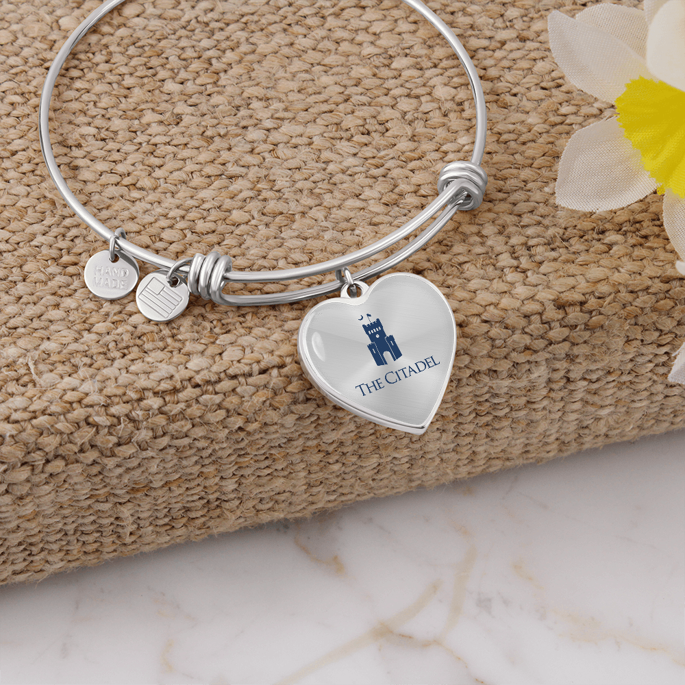 The Citadel, Barracks logo, Luxury Bangle, Engraving optional
