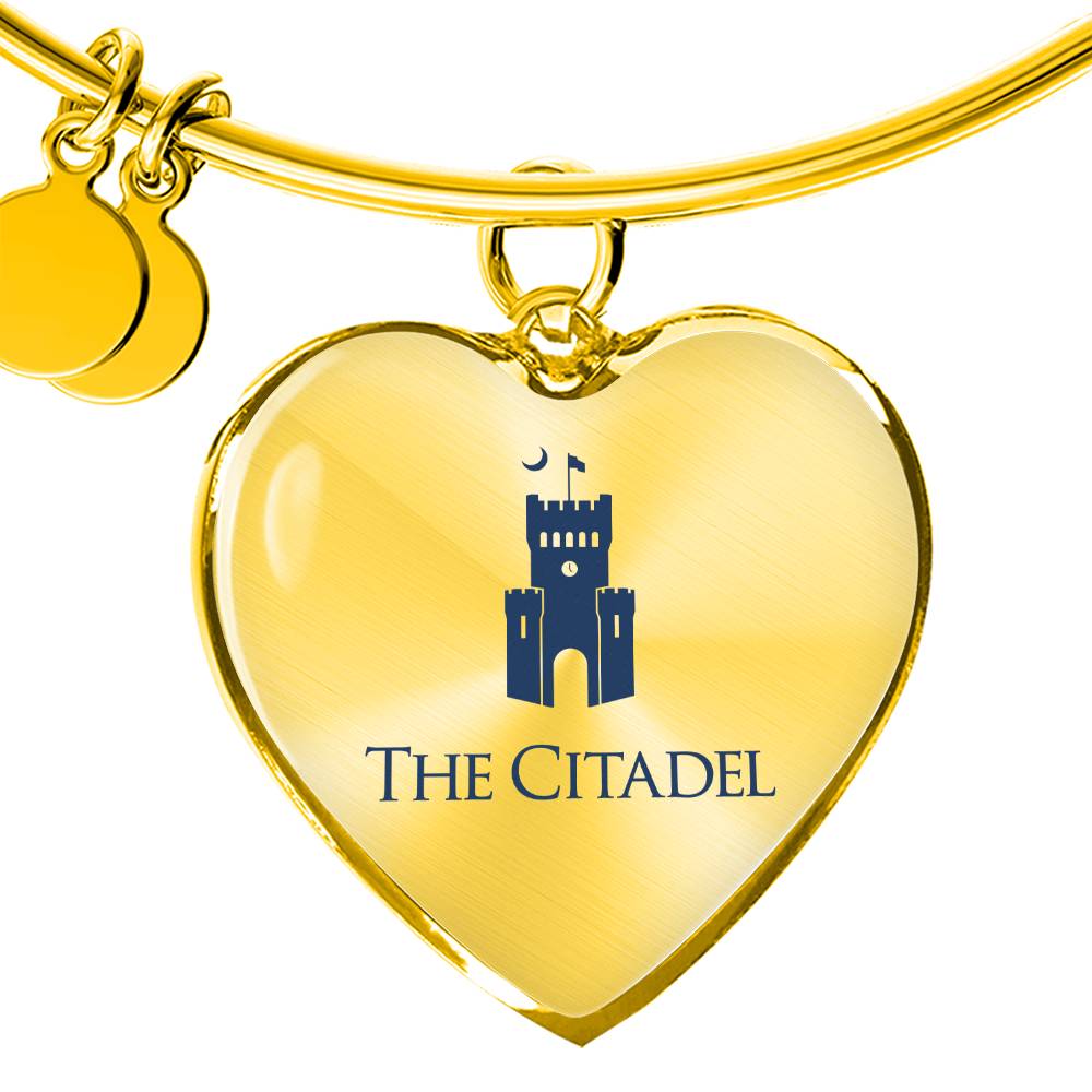 The Citadel, Barracks logo, Luxury Bangle, Engraving optional