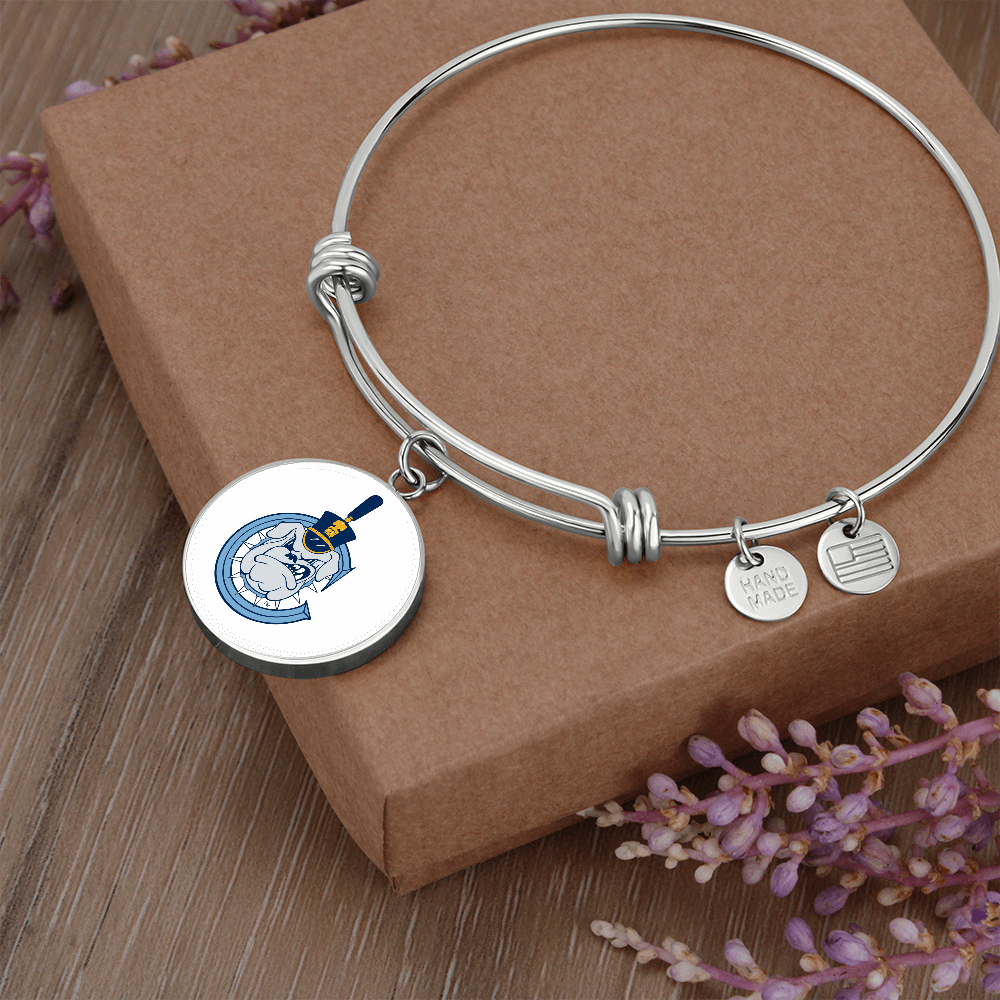 The Citadel, Spike - C logo, Luxury Circle Bangle - Silver