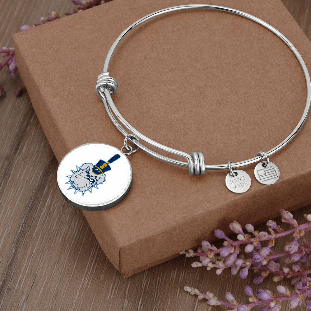 The Citadel, Spike logo, Luxury Circle Bangle - Silver