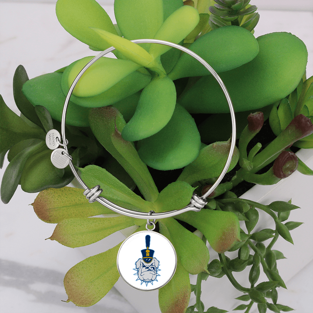 The Citadel, Spike logo, Luxury Circle Bangle - Silver