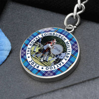 Load image into Gallery viewer, The Citadel, Band, The Royal Edinburgh Military TATTOO 2024, CUSTOM Image Upload, Tartan, Engravable Keychain, LIMITED EDITION
