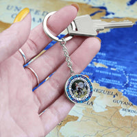 Load image into Gallery viewer, The Citadel, Band, The Royal Edinburgh Military TATTOO 2024, CUSTOM Image Upload, Tartan, Engravable Keychain, LIMITED EDITION
