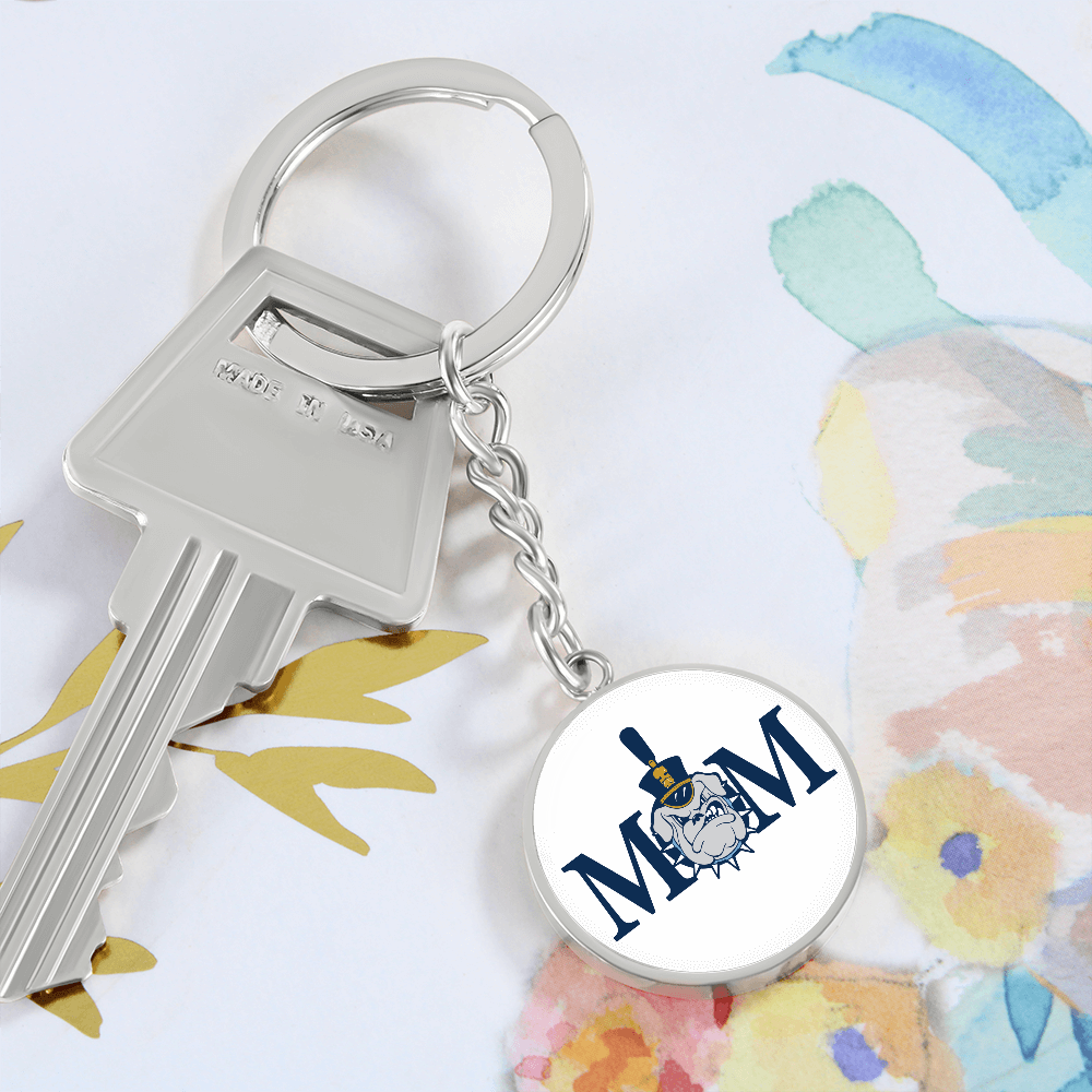 The Citadel, Mom, Spike, White, Circle Keychain