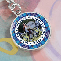 Load image into Gallery viewer, The Citadel, Band, The Royal Edinburgh Military TATTOO 2024, CUSTOM Image Upload, Tartan, Engravable Keychain, LIMITED EDITION

