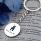The Citadel, Barracks logo, Circle Keychain - Silver