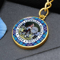 Load image into Gallery viewer, The Citadel, Band, The Royal Edinburgh Military TATTOO 2024, CUSTOM Image Upload, Tartan, Engravable Keychain, LIMITED EDITION
