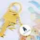 The Citadel, Barracks logo, Circle Keychain - Gold