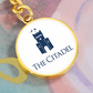 The Citadel, Barracks logo, Circle Keychain - Gold