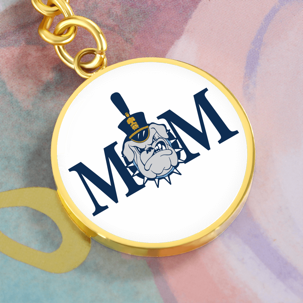 The Citadel, Mom, Spike, White, Circle Keychain