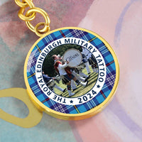 Load image into Gallery viewer, The Citadel, Band, The Royal Edinburgh Military TATTOO 2024, CUSTOM Image Upload, Tartan, Engravable Keychain, LIMITED EDITION
