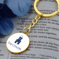 The Citadel, Barracks logo, Circle Keychain - Gold