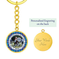 Load image into Gallery viewer, The Citadel, Band, The Royal Edinburgh Military TATTOO 2024, CUSTOM Image Upload, Tartan, Engravable Keychain, LIMITED EDITION
