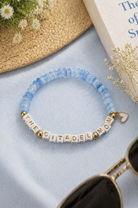Load image into Gallery viewer, The Citadel, Customized, "MOM" Handmade Beaded, Demi Fine Bracelet
