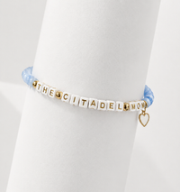Load image into Gallery viewer, The Citadel, Customized, "MOM" Handmade Beaded, Demi Fine Bracelet
