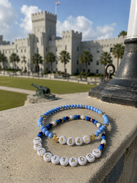 Load image into Gallery viewer, The Citadel, Handmade, Beaded Bracelet -  "1842," "The Citadel"- Fine Bracelet Set of 2
