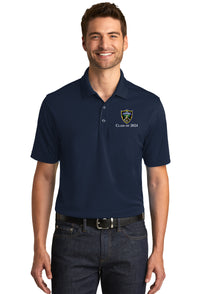 Load image into Gallery viewer, The Citadel,  Shield, Class of 2024, UV Micro-Mesh Polo Shirt- Navy
