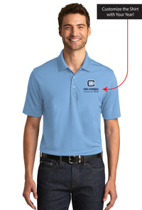 Load image into Gallery viewer, The Citadel, C Star, Customizable (Your Year), UV Micro-Mesh Polo Shirt - Carolina Blue
