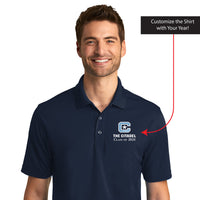 Load image into Gallery viewer, The Citadel, C Star, Customizable (Your Year), UV Micro-Mesh Polo Shirt - Navy
