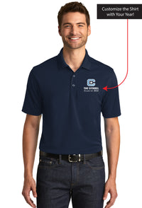 Load image into Gallery viewer, The Citadel, C Star, Customizable (Your Year), UV Micro-Mesh Polo Shirt - Navy

