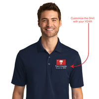 Load image into Gallery viewer, The Citadel, Big Red Flag, Customizable (Your Year), UV Micro-Mesh Polo Shirt
